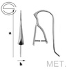BOM-19  Metal Earwires Silver Plated