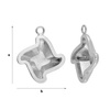 BBA-1 Sterling Silver Leverback Safety Earring Hooks