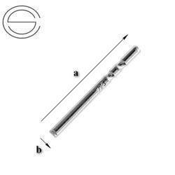 SZT-3 Sztyfty do wklejania lub lutowania, z rowkami na baranki Srebro 925 /gram