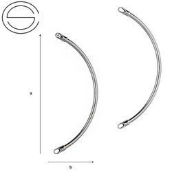 RLWP-2/60 Rurka wykończona Srebro 925 RODOWANE