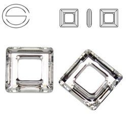 4439 MM 20 Swarovski Square Ring Crystal CAL V SI