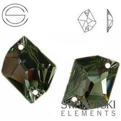 3265 MM 20 Swarovski Cosmic Sew-on BLACK DIAMOND F