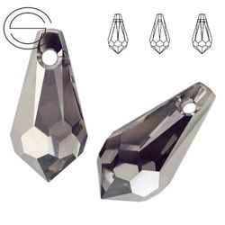 6000 MM 15 x 7,5 Swarovski Drop METALLIC SILVER