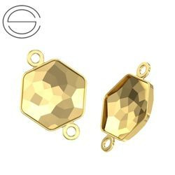 4683/J MM 10 Swarovski Hexagon - oprawa - Gold