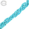 KN-RF-3,0 MAG Natural stone - round faceted - MAGNESITE - Strand
