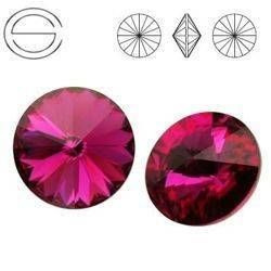 1122 MM 12 Swarovski Rivoli FUCHSIA F