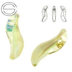 6525 MM 28 Swarovski Wave LUMINOUS GREEN LUMG