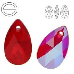 6106 MM 16 Swarovski Pear-shaped LIGHT SIAM SHIM