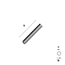 SPRUR 1020 Rurka prosta 10 mm Srebro 925