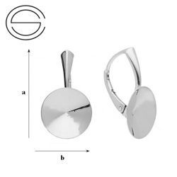 BBA-43/14 English leverbacks for 1122. Silver 925