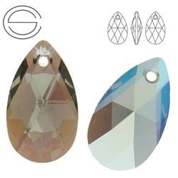 6106 MM 16 Swarovski Pear-shaped BLACK DIAMOND SH