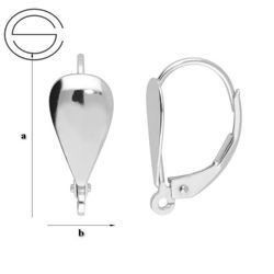 BA-94 Leverbacks - Earring Hooks - Sterling Silver 925 / gram