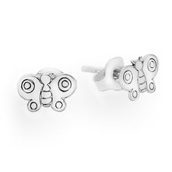 Silver earrings BUTTERFLY - SILVER 925