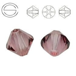 5328 MM 4 Swarovski Bicone ANTIQUE PINK ANTP