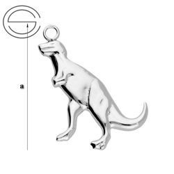 CHA-155 DINOZAUR do podwieszania Srebro 925