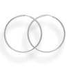 Silver hoop earrings 5 cm - silver 925