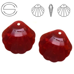 6723 MM 28 Swarovski Shell RED MAGMA REDM