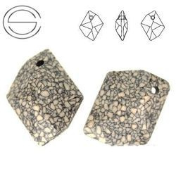 6680/B MM 20 Swarovski Cosmic MARBLED IVORY