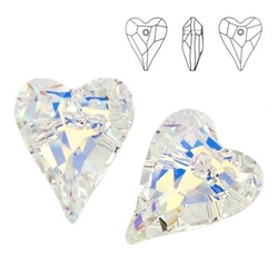 6240 MM 12 Swarovski Wild Heart Crystal AB