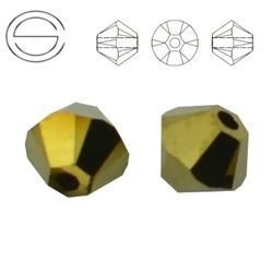 5328 MM 4 Swarovski XILION Bicone DORADO 2x DOR 2x