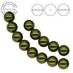 5810 MM 4 Swarovski DARK GREEN PEARL (DGRPRL)