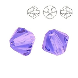 5328 MM 6 Swarovski XILION Bicone TANZANITE