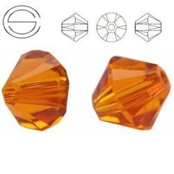5328 MM 6 Swarovski XILION Bicone TANGERINE