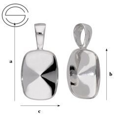 KWP-100/14 Krawatka do 4568 Srebro 925 RODOWANE