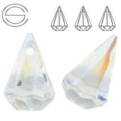 6022 MM 14 Swarovski Raindrop Crystal AB