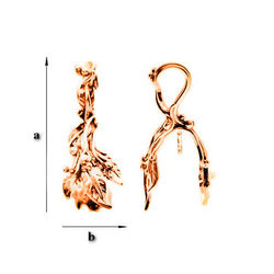 KWZ-13 Bail Silver 925 GOLD PLATED