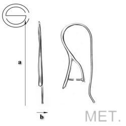 BOM-17 Metal Earwires Silver Plated