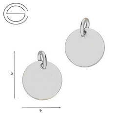 CL-585 VIRGO Zodiac Pendant 9,0 mm Sterling Silver 925