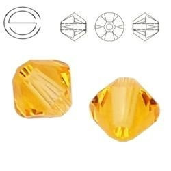 5328 MM 6 Swarovski XILION Bicone LIGHT TOPAZ