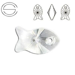 6727 MM 18 Swarovski Fish CRYSTAL
