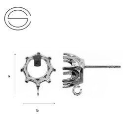 OC-9KW Sztyfty do zakuwania cyrkonii i do podwieszania Srebro 925 /gram