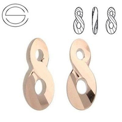 6792 MM 18 Swarovski Infinity ROSE GOLD 2x ROGL2x