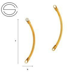 RLWZ-2/40  Rurka wykończona Srebro 925 POZŁACANE