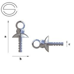 19/Z5 Zakończenie - łącznik Srebro 925