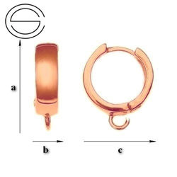 BKRG-10 Snap Earrings Silver 925