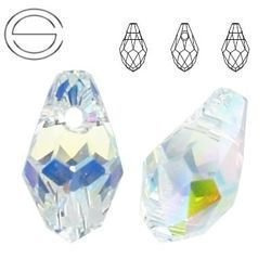 6007 MM 7 Swarovski Briolette Crystal AB