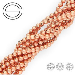 KN-RF-6,0 HEM RGPL Natural stone - round faceted - PLATED HEMATITE