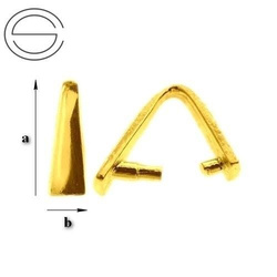 KWZ-03 Bail Silver 925 GOLD PLATED