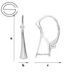 BA-18 Leverbacks - Earring Hooks - Sterling Silver 925 / gram