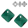 6431 MM 16 Swarovski Princess Cut EMERALD