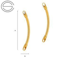 RLWZ-2/30 Rurka wykończona Srebro 925 POZŁACANE