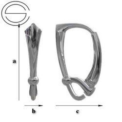 BBA-55 Bigle angielskie do podwieszania Srebro 925