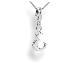 Srebrna zawieszka - charms - ALFABET - E - pr. 925