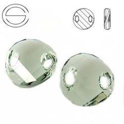 3221 MM 18 Swarovski Sew-on Twist BLACK DIAMOND