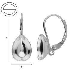 BA-88/10 Bigle angielskie do 4320 10mm Pear Srebro 925 / gram