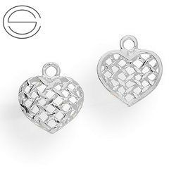 CHA-115 SERCE Element do podwieszania Srebro 925